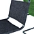 Comfy Fabric Seat Chair 3D model small image 2