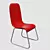 ModaFlex Red: Office and Kitchen Chair 3D model small image 3