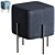 Gatsby Blue Pouf: Elegant and Stylish 3D model small image 1