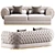 Elegant Visionnaire Oberon Sofa 3D model small image 2