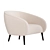 Minimalist Oleg Armchair 3D model small image 2