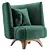 GINA Armchair: Modern Comfort by ENNE 3D model small image 3