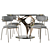 Elegant Ant Dining Set 3D model small image 2