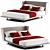 NOONU Bed: A Perfect Blend of Style and Comfort 3D model small image 1