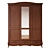 Cleopatra Wardrobe: Elegance in Wood & Enamel 3D model small image 5