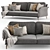 MAXIM Nube Italia: Stylish and Comfortable Sofa 3D model small image 2