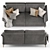 MAXIM Nube Italia: Stylish and Comfortable Sofa 3D model small image 3