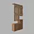 Sleek Modern Hallway Furniture 3D model small image 5