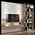 Modern TV Wall | 191 Collection 3D model small image 3