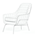 Coco Velvet Lounge Chair: Elegant & Comfortable Seating 3D model small image 5