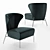 Ima Fan Too Lounge Chair: Modern Comfort and Style 3D model small image 1