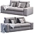 Modern Comfort: Kivik Sofa by Ikea 3D model small image 4