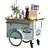 Compact Coffee Cart with Wheels 3D model small image 2