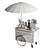 Compact Coffee Cart with Wheels 3D model small image 5