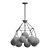 Elegant Orion 30" Chandelier 3D model small image 2