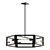 Modern Matte Black Chandelier: Urban Oasis 3D model small image 1