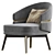 Modern Comfort: Billy Armchair 3D model small image 1