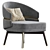 Modern Comfort: Billy Armchair 3D model small image 2