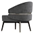 Stylish Billy Armchair: Modern Design 3D model small image 3