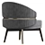 Stylish Billy Armchair: Modern Design 3D model small image 4