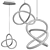 Sleek LED Pendant Light 3D model small image 2