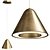 Sleek Kone LED Pendant Light 3D model small image 1