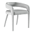 Modern Gray Lisette Dining Armchair 3D model small image 3