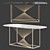 Elegant Marquis Champagne Gold Table 3D model small image 3