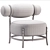 Chignon Armchair: Sophisticated Elegance for Modern Spaces 3D model small image 4