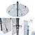 Elegant Glass Canopy for Pillars 3D model small image 1
