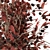 Red Branch Bouquet in Red Vase 3D model small image 6