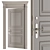 Vintage Cream Door - Set 35 3D model small image 1