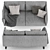 Arketipo RAIL Sofa | Elegant Contemporary Design 3D model small image 4