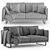 Arketipo RAIL Sofa | Elegant Contemporary Design 3D model small image 5