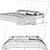 Elegant Giorgetti ALTEA Double Bed 3D model small image 4