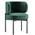 Akiko Chair: Elegant and Modern Furniture 3D model small image 3