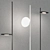 Sleek LED Floor Lamp: KIMIA by Stilnovo 3D model small image 2