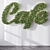 Indoor Letter Wall Plants 3D model small image 2