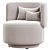 Amaia Swivel Chair: Stylish Comfort for Your Space 3D model small image 1