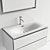 Duravit L-Cube Vanity Unit Set 3D model small image 5