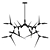Spike and Thorn Designer Chandelier 3D model small image 1