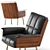 Elegant Minotti Daiki Studio Armchair 3D model small image 3