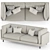 ALFEO Modern Sofa: Stylish & Comfortable 3D model small image 2