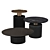 Elegant Marble Coffee Table Set 3D model small image 3