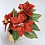 FEJKA Christmas Star: Lifelike Artificial Plant for Home or Outdoor Use 3D model small image 3