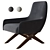Modern Marlon Lounge Armchair 3D model small image 1