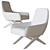 Modern Marlon Lounge Armchair 3D model small image 4