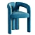 Dudet Chair: Contemporary Elegance by Patricia Urquiola 3D model small image 2