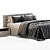 Sleek Jesse Mark Bed - Stylish and Modern 3D model small image 2