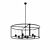 Beckman Round Chandelier: Elegant and Stylish 3D model small image 1